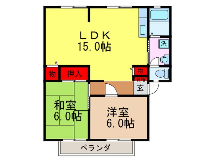 パレスウインディアの物件間取画像