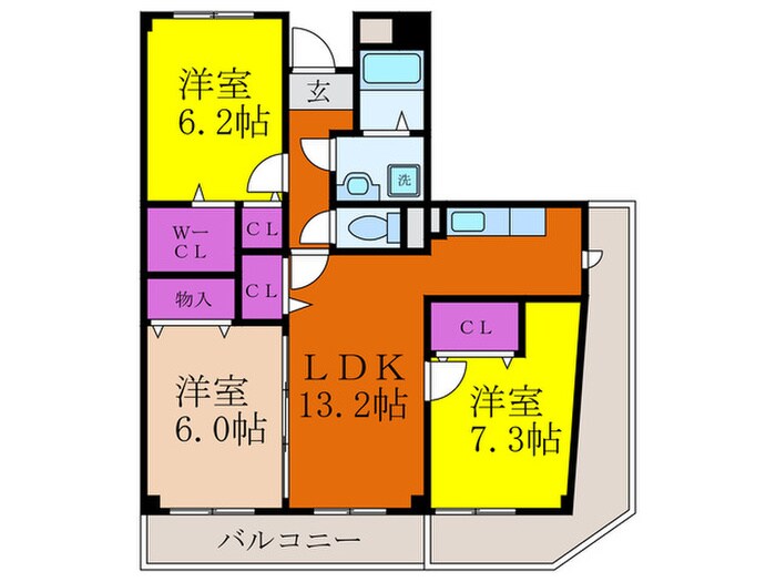 バッハ・ヴィラの物件間取画像