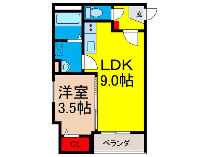 パロス瓢箪山ラドスールの物件間取画像