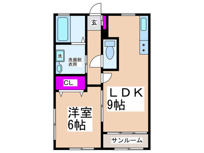 シャルムアベノの物件間取画像