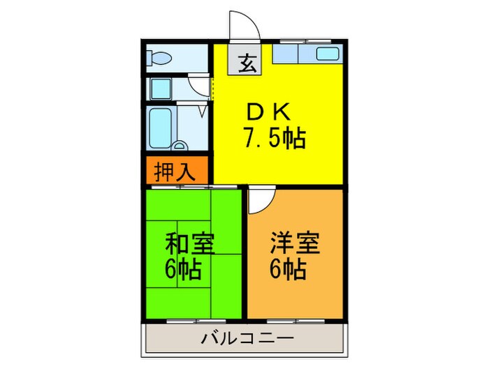 ラフィーネハイツの物件間取画像