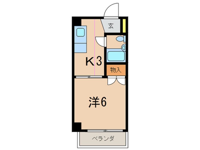 ポプリ六甲の物件間取画像