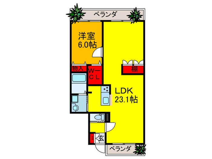 シロイエ石切の物件間取画像