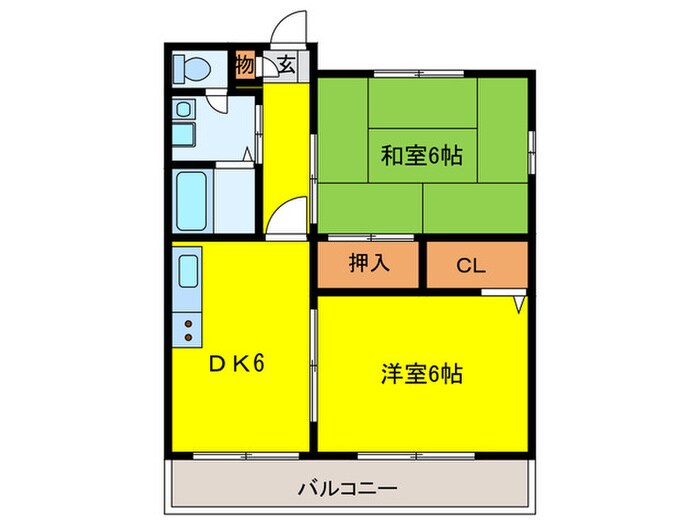 サンシャイン芝田ハイツの物件間取画像