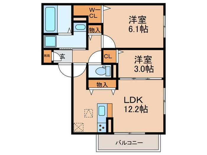 クラシスト淡路公園の物件間取画像