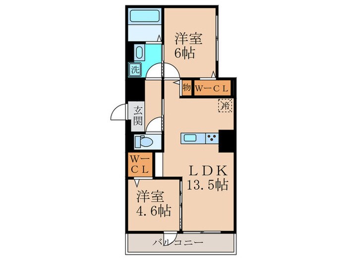 サザンフォートの物件間取画像