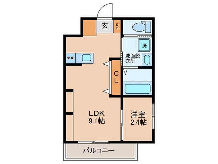 仮)ｴﾇｴﾑｷｬﾄﾌｳﾞｧﾝｵﾝｽﾞの物件間取画像