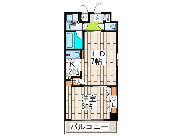 エイペックス南堀江(1102)の物件間取画像