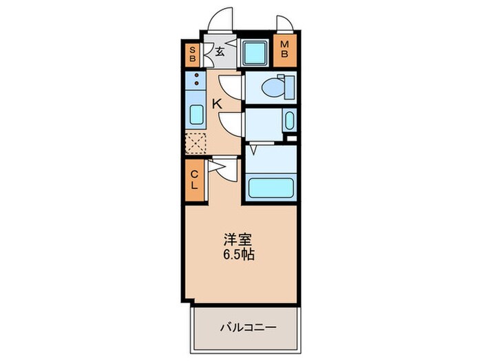 エスリード新北野アーデルの物件間取画像