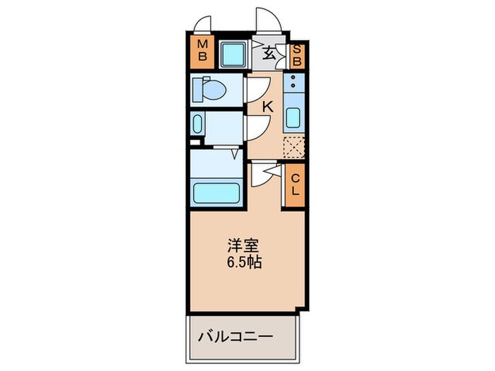 エスリード新北野アーデルの物件間取画像