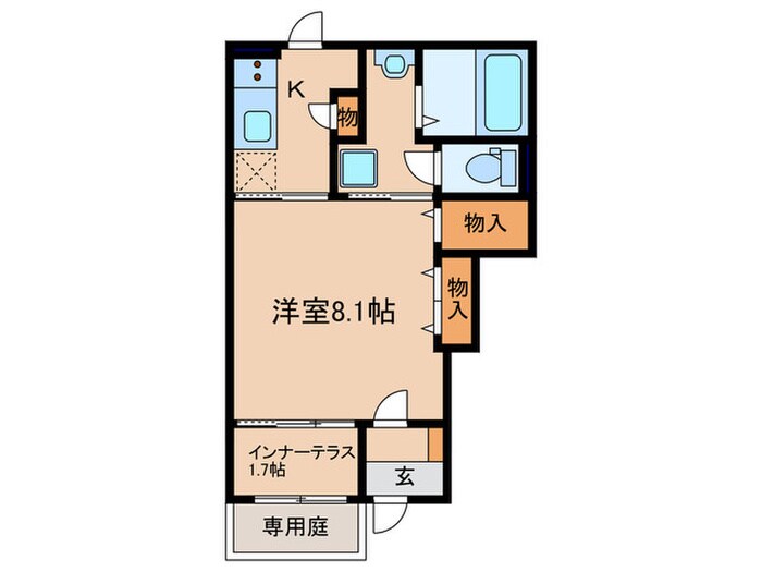 ルトゥール野村の物件間取画像