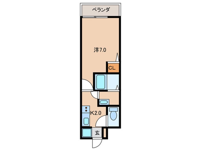 仮）AⅡ南武庫之荘の物件間取画像