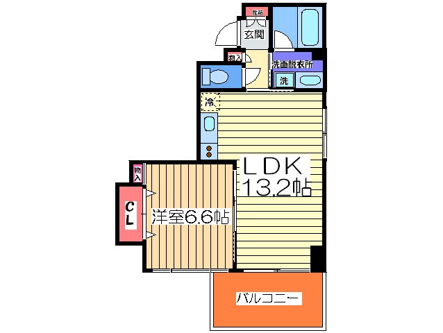 プレ上本町の物件間取画像