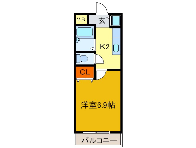 リバ－サイド金岡の物件間取画像