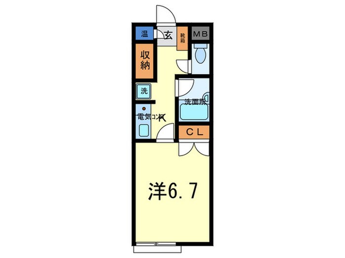 イースト夙川の物件間取画像