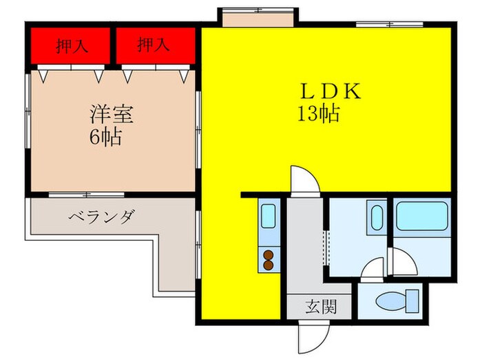 テラスアベニュ－の物件間取画像