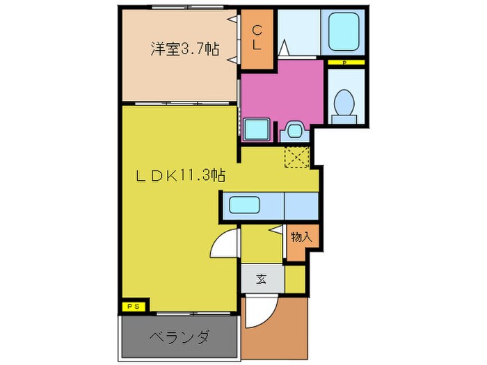 メゾン・ド・サカエの物件間取画像