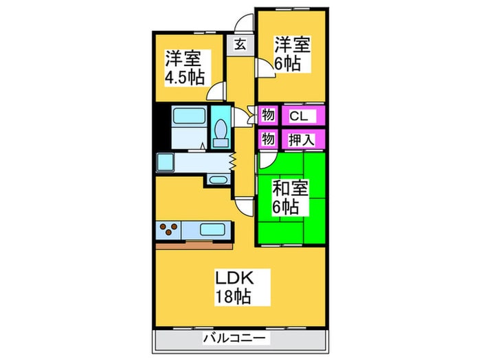 フォレストコ－ト高尾の物件間取画像