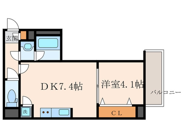 フォーリアライズ昭和南通Ⅱの物件間取画像