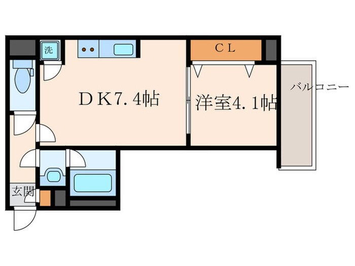 フォーリアライズ昭和南通Ⅱの物件間取画像