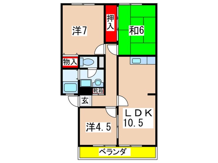 第三長楽園ハイムの物件間取画像