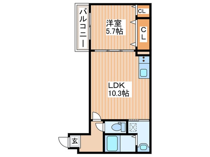 フジパレス上神田Ⅲ番館の物件間取画像