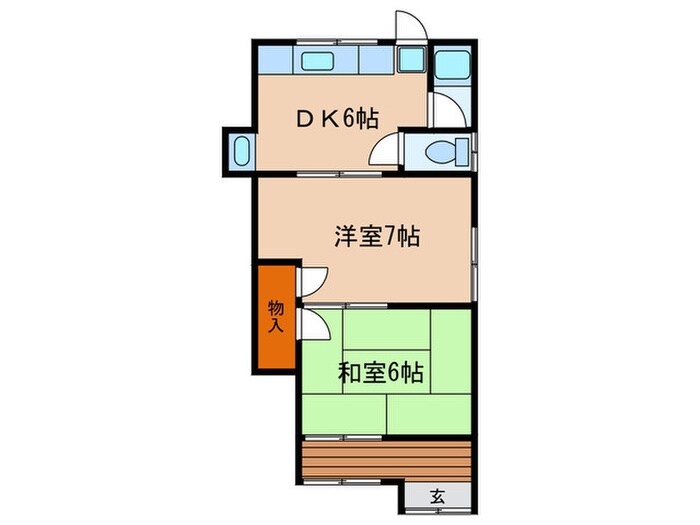 四番町１丁目アパートの物件間取画像