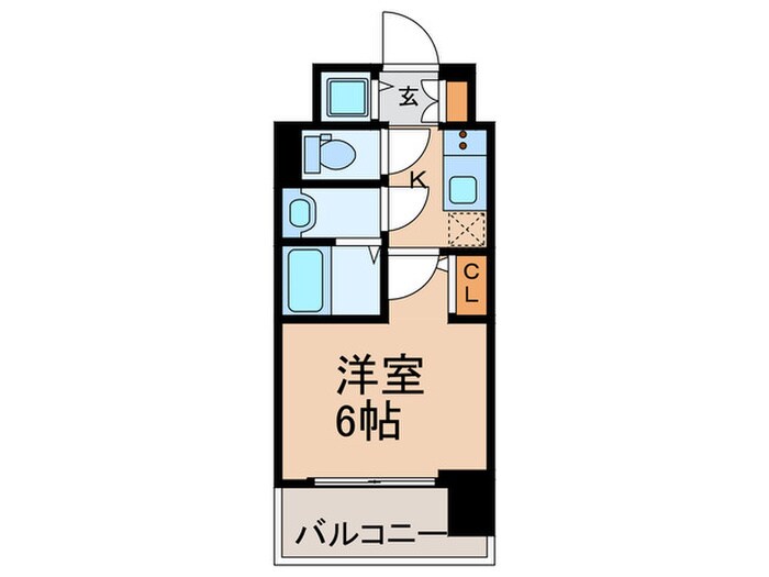 ｴｽﾘｰﾄﾞ大阪梅田ﾘｭｸｽ(505)の物件間取画像