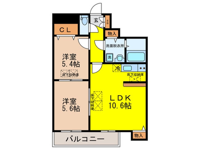 ワンズスタイル阿倍野の物件間取画像