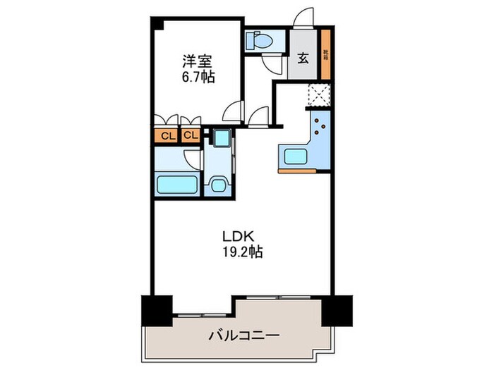 ｲ-ｸﾞﾙｺ-ﾄ御池ｱﾈｯｸｽ（209）の物件間取画像