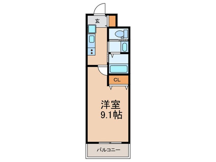 クローバーレジデンス川西の物件間取画像