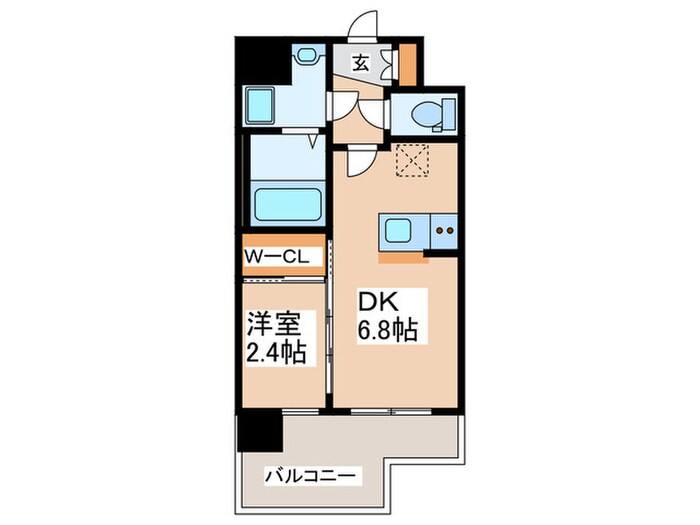 セレニテ難波ミラク弐番館の物件間取画像