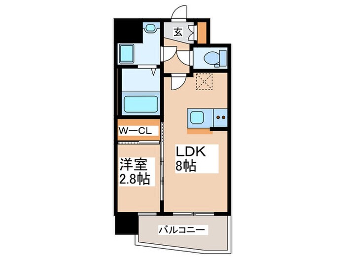 セレニテ難波ミラク弐番館の物件間取画像