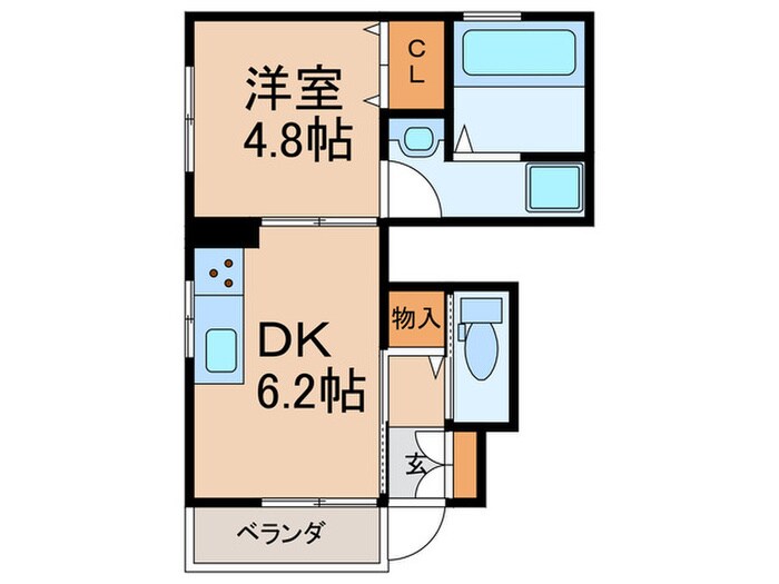 グラーティアム　A棟の物件間取画像