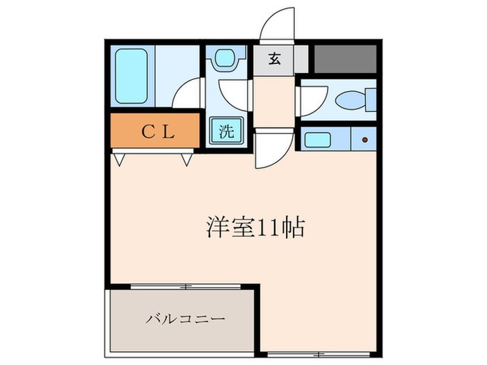 キャピトル尼崎駅前の物件間取画像