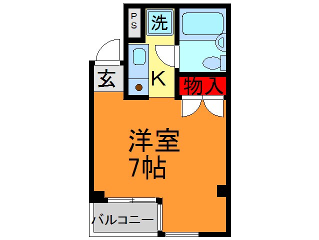 クリヤマハイツ１の物件間取画像