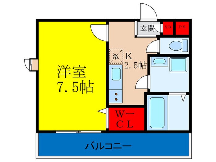 アンプル－ル上新庄の物件間取画像