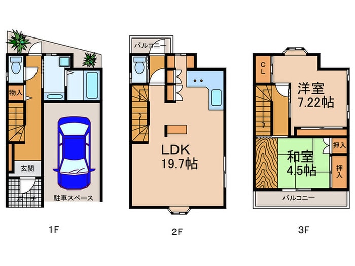 十三東４丁目戸建の物件間取画像