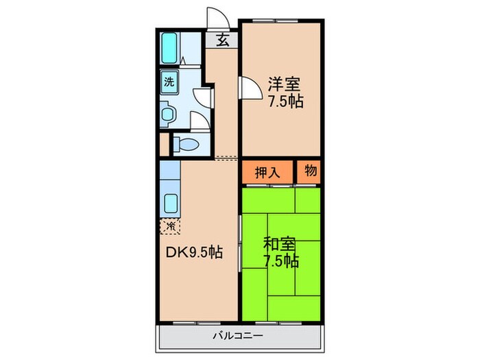ファミリー久門の物件間取画像