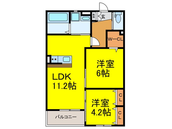 仮）東大阪市東石切町２丁目計画の物件間取画像