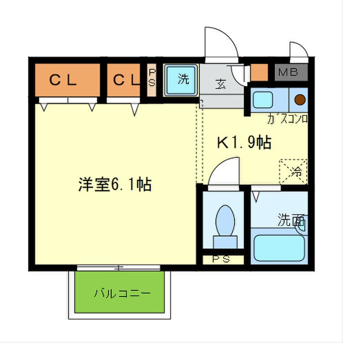 ﾊﾟｾｵﾐﾌﾈの物件間取画像