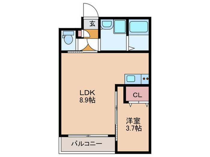 ジーメゾン泉大津ラディアンの物件間取画像