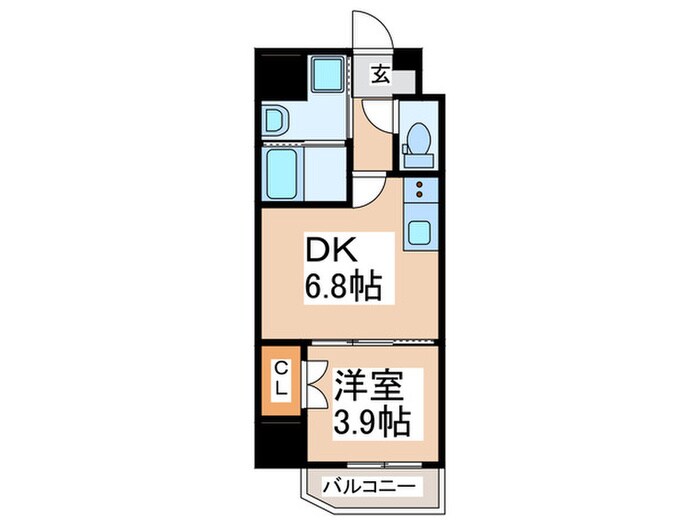 仮)ｸﾛｰﾊﾞｰ･ﾚｼﾞﾃﾞﾝｽ弁天町の物件間取画像