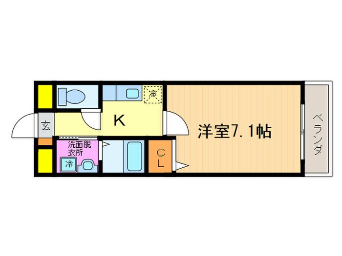 ア－バン御陵の物件間取画像