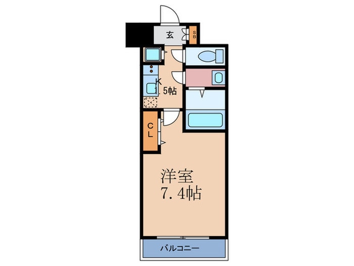 ｱﾄﾞﾊﾞﾝｽ西梅田Ⅴｸﾞﾗﾝﾃﾞ(1001)の物件間取画像