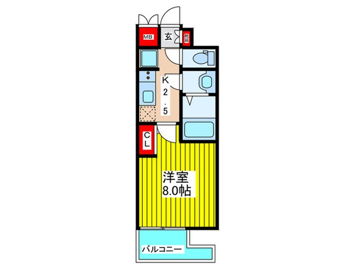 ﾌﾟﾚｻﾝｽNEO大和田STATIONﾍﾞｾﾞﾙの物件間取画像