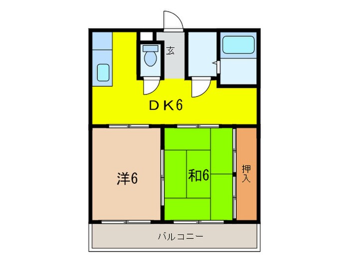 コーポ西明石７の物件間取画像