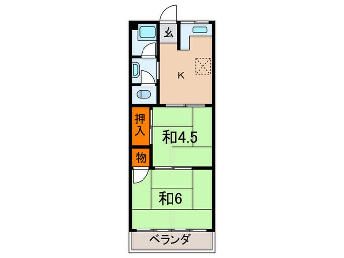 六甲台マンションの物件間取画像