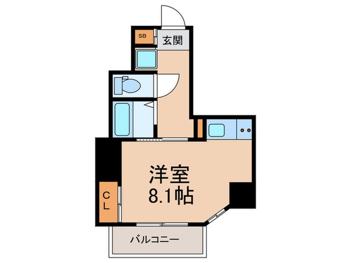 ル・パルトネール梅田北（1105）の物件間取画像