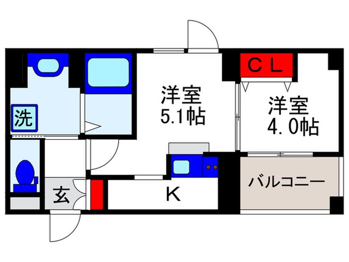 Lumbini桜塚の物件間取画像